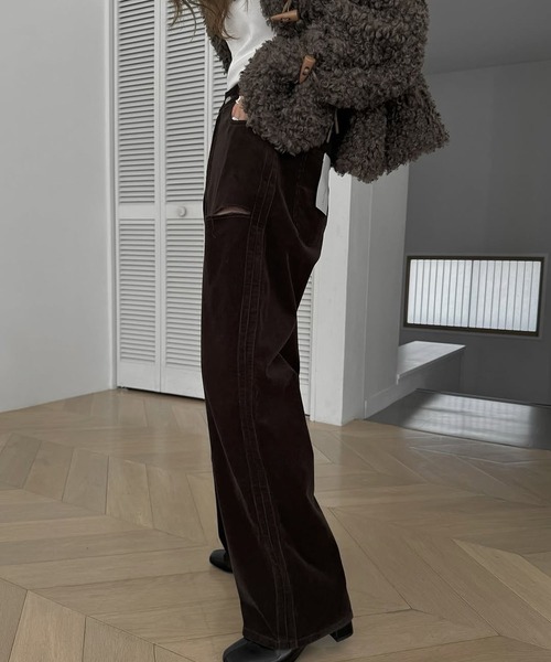 セール】corduroy loose asymmetry notch PT（その他パンツ
