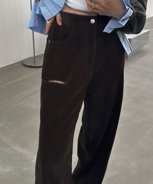 セール】corduroy loose asymmetry notch PT（その他パンツ