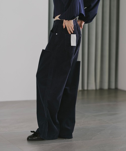 セール】corduroy loose asymmetry notch PT（その他パンツ