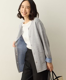 DECOY SINCE 1981 | ダブルフェイスカーディガン【洗える・毛玉ができにくい・ポケットあり・大きいサイズあり】(カーディガン/ボレロ)