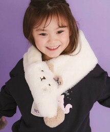 SLAP SLIP（スラップスリップ）の「ネコウサギクマアニマルモチーフふわふわファーマフラー（マフラー・キッズ）」