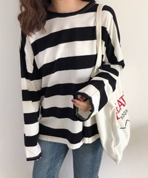 SPIGA | オーバーサイズボーダーロンT(Tシャツ/カットソー)