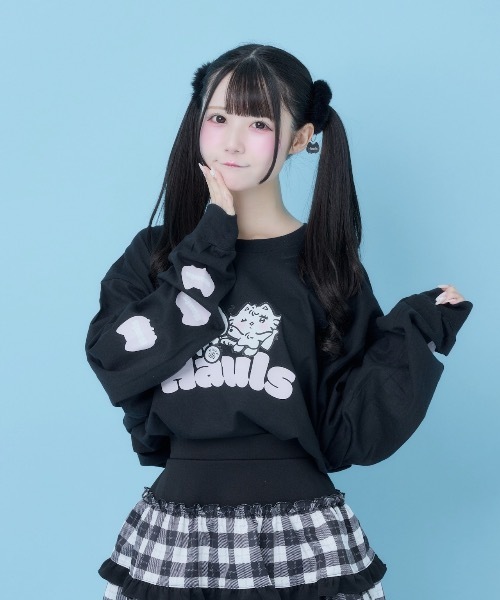 Hauls（ハウルズ）の「えちにゃんこメイドBIGTしゃつ（Tシャツ