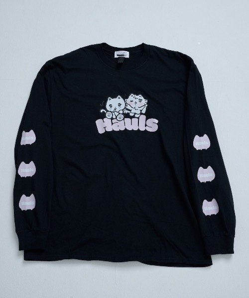 Hauls(ハウルズ)の「双子ちゃんなかよちBIGロンTEE(Tシャツ/カットソー・レディース・ブラック/ホワイト・FREE)」の14枚目の写真
