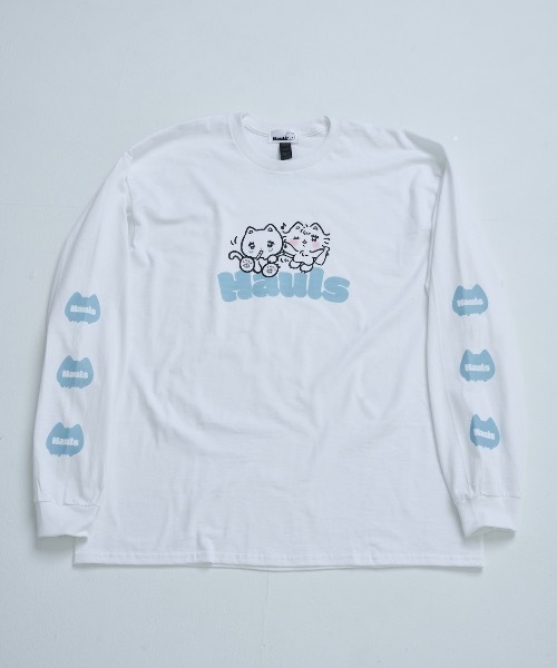 Hauls(ハウルズ)の「双子ちゃんなかよちBIGロンTEE(Tシャツ/カットソー・レディース・ブラック/ホワイト・FREE)」の9枚目の写真