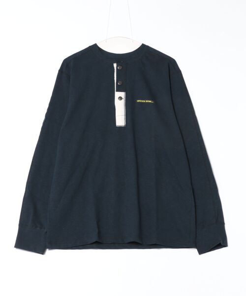 GREEN BOWL（グリーンボウル）の「【GREEN BOWL】Military Henley-neck L/S T-shirts（Tシャツ/カットソー・メンズ・キナリ/ネイビー/オリーブ/オフホワイト・L/M）」の4枚目の写真