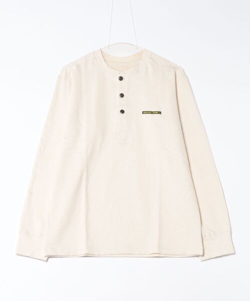 GREEN BOWL（グリーンボウル）の「【GREEN BOWL】Military Henley-neck L/S T-shirts（Tシャツ/カットソー・メンズ・キナリ/ネイビー/オリーブ/オフホワイト・L/M）」の3枚目の写真
