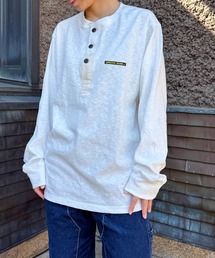 GREEN BOWL（グリーンボウル）の「【GREEN BOWL】Military Henley-neck L/S T-shirts（Tシャツ/カットソー）」