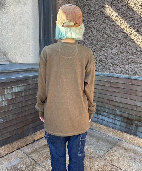 GREEN BOWL（グリーンボウル）の「【GREEN BOWL】Military Henley-neck L/S T-shirts（Tシャツ/カットソー・メンズ・キナリ/ネイビー/オリーブ/オフホワイト・L/M）」の16枚目の写真