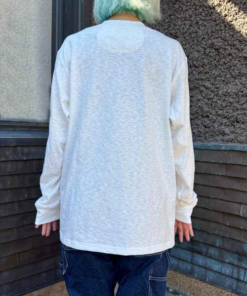 GREEN BOWL（グリーンボウル）の「【GREEN BOWL】Military Henley-neck L/S T-shirts（Tシャツ/カットソー・メンズ・キナリ/ネイビー/オリーブ/オフホワイト・L/M）」の19枚目の写真