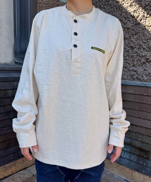 GREEN BOWL（グリーンボウル）の「【GREEN BOWL】Military Henley-neck L/S T-shirts（Tシャツ/カットソー・メンズ・キナリ/ネイビー/オリーブ/オフホワイト・L/M）」の20枚目の写真