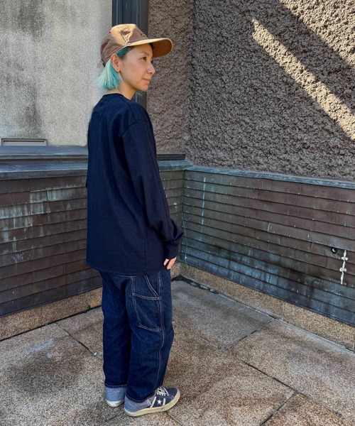 GREEN BOWL（グリーンボウル）の「【GREEN BOWL】Military Henley-neck L/S T-shirts（Tシャツ/カットソー・メンズ・キナリ/ネイビー/オリーブ/オフホワイト・L/M）」の22枚目の写真