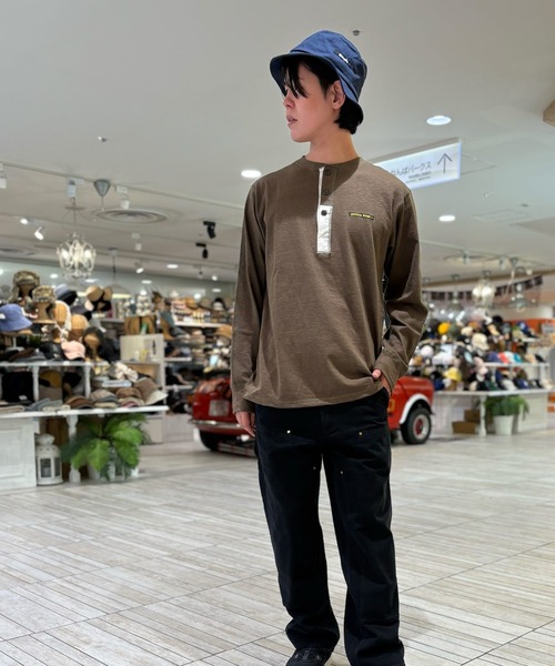 GREEN BOWL（グリーンボウル）の「【GREEN BOWL】Military Henley-neck L/S T-shirts（Tシャツ/カットソー・メンズ・キナリ/ネイビー/オリーブ/オフホワイト・L/M）」の7枚目の写真