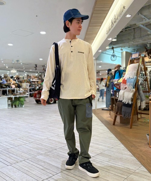 GREEN BOWL（グリーンボウル）の「【GREEN BOWL】Military Henley-neck L/S T-shirts（Tシャツ/カットソー・メンズ・キナリ/ネイビー/オリーブ/オフホワイト・L/M）」の8枚目の写真