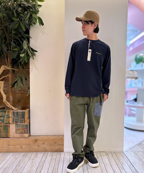GREEN BOWL（グリーンボウル）の「【GREEN BOWL】Military Henley-neck L/S T-shirts（Tシャツ/カットソー・メンズ・キナリ/ネイビー/オリーブ/オフホワイト・L/M）」の11枚目の写真