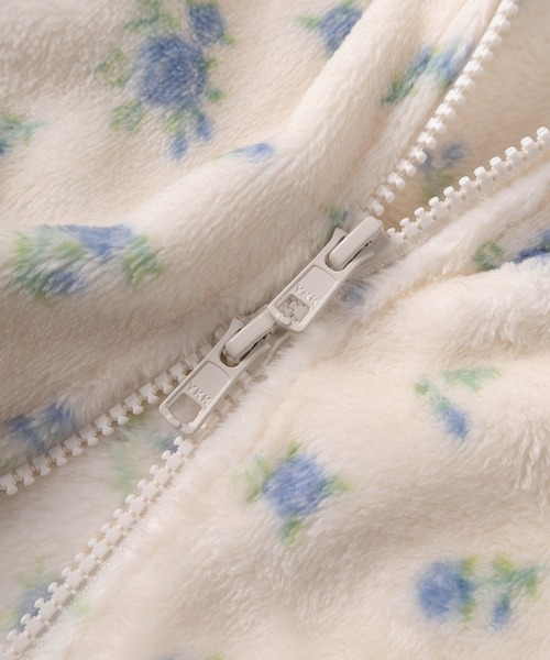 JEMORGAN（ジェーイーモーガン）の「【87】【JEMORGAN/ジェーイーモーガン】花柄 フリース ジップパーカー（パーカー・レディース・パープル/ピンク/ブルー・FREE）」の7枚目の写真