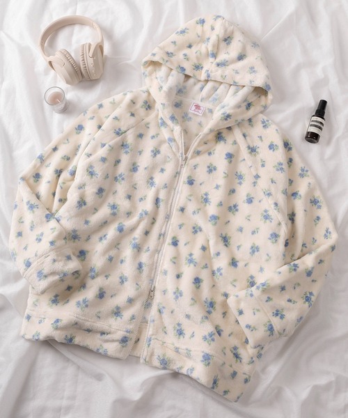 JEMORGAN（ジェーイーモーガン）の「【87】【JEMORGAN/ジェーイーモーガン】花柄 フリース ジップパーカー（パーカー・レディース・パープル/ピンク/ブルー・FREE）」の11枚目の写真