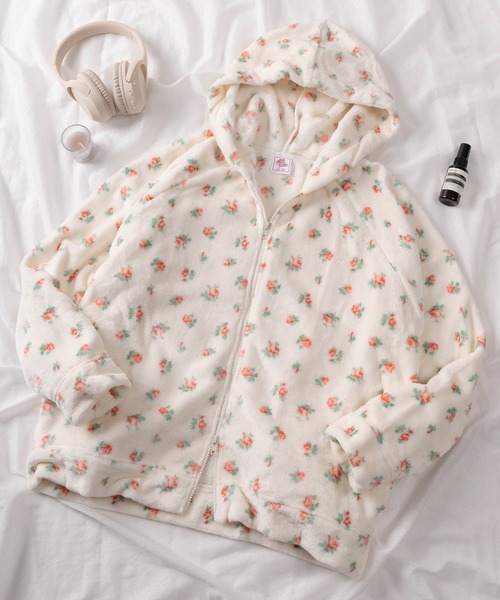 セール】【87】【JEMORGAN/ジェーイーモーガン】花柄 フリース ジップ