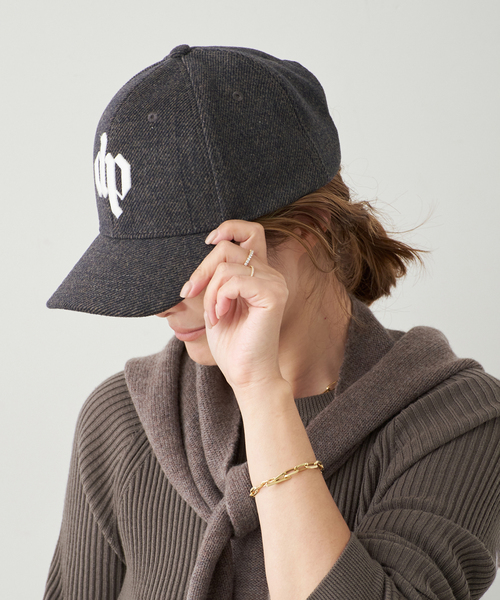 DARKPARK/ダークパーク】EMBROIDERED WOOL BASEBALL CAP（ハット