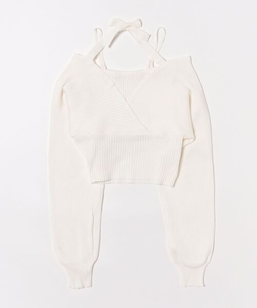 STYLEBLOCK(スタイルブロック)の「ツーピースニット(ニット/セーター・レディース・ホワイト/ピンク/レッド/ブラウン/ブラック・FREE)」の7枚目の写真