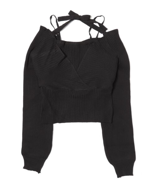 STYLEBLOCK(スタイルブロック)の「ツーピースニット(ニット/セーター・レディース・ホワイト/ピンク/レッド/ブラウン/ブラック・FREE)」の8枚目の写真