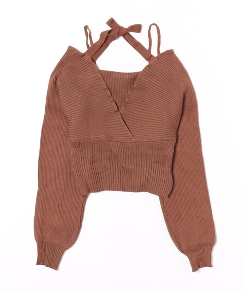 STYLEBLOCK(スタイルブロック)の「ツーピースニット(ニット/セーター・レディース・ホワイト/ピンク/レッド/ブラウン/ブラック・FREE)」の9枚目の写真