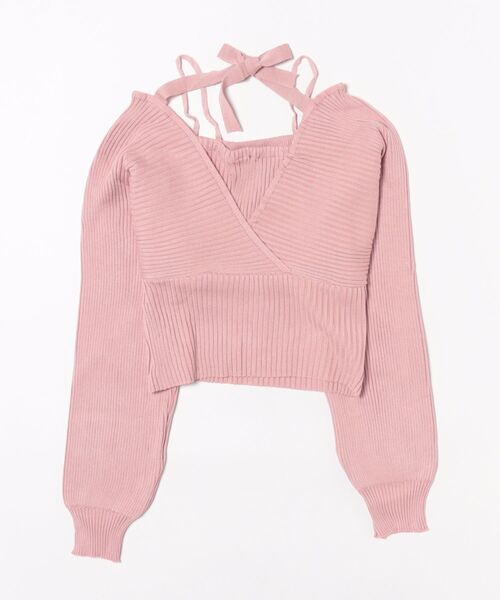 STYLEBLOCK(スタイルブロック)の「ツーピースニット(ニット/セーター・レディース・ホワイト/ピンク/レッド/ブラウン/ブラック・FREE)」の10枚目の写真