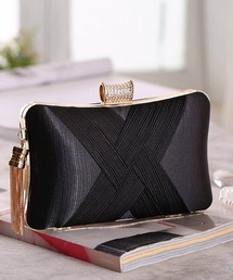 Forcement（フォースメント）の「ビーズタッセル付きクラッチバッグ ミニショルダー（ショルダーバッグ）」