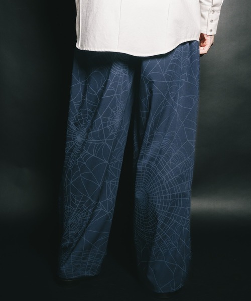 Subciety（サブサエティ）の「Spiderweb slacks（スラックス・メンズ・ブラック/ネイビー・SMALL/MEDIUM/LARGE/X-LARGE）」の2枚目の写真