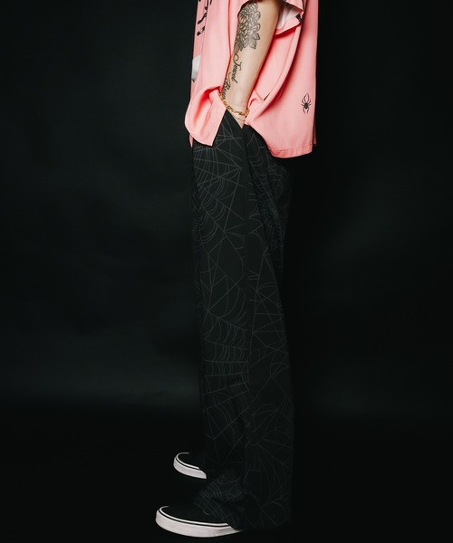 Subciety（サブサエティ）の「Spiderweb slacks（スラックス・メンズ・ブラック/ネイビー・SMALL/MEDIUM/LARGE/X-LARGE）」の7枚目の写真