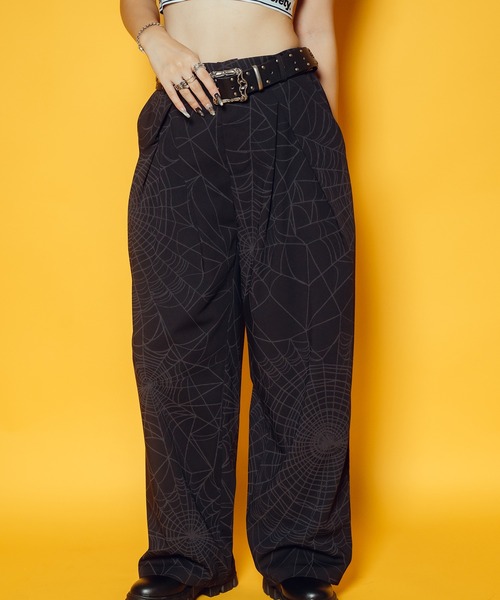 Subciety（サブサエティ）の「Spiderweb slacks（スラックス・メンズ・ブラック/ネイビー・SMALL/MEDIUM/LARGE/X-LARGE）」の14枚目の写真