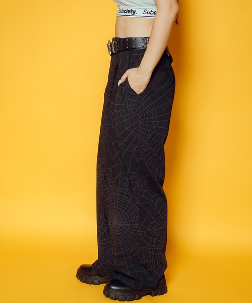 Subciety（サブサエティ）の「Spiderweb slacks（スラックス・メンズ・ブラック/ネイビー・SMALL/MEDIUM/LARGE/X-LARGE）」の15枚目の写真