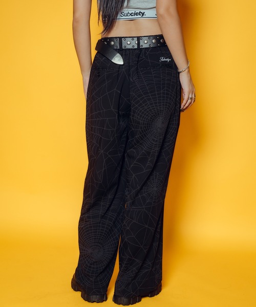 Subciety（サブサエティ）の「Spiderweb slacks（スラックス・メンズ・ブラック/ネイビー・SMALL/MEDIUM/LARGE/X-LARGE）」の16枚目の写真