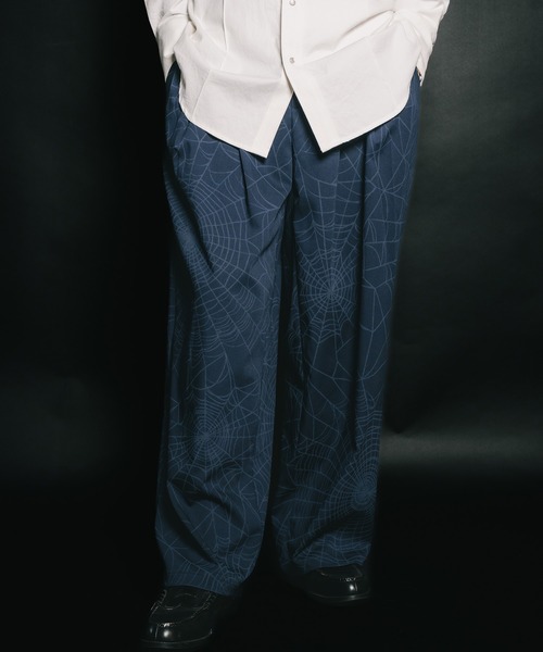 Subciety（サブサエティ）の「Spiderweb slacks（スラックス・メンズ・ブラック/ネイビー・SMALL/MEDIUM/LARGE/X-LARGE）」の10枚目の写真