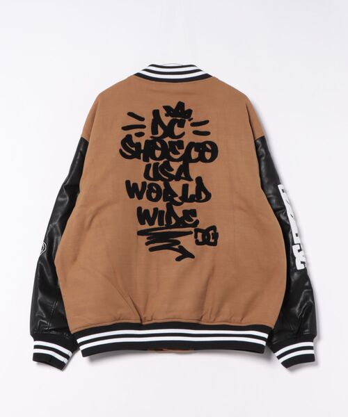 DC SHOES(ディーシーシューズ)の「25 VARSITY JACKET/DCメルトンスタジャン(その他アウター・メンズ・ブラック/ベージュ・SMALL/X-LARGE/LARGE/MEDIUM)」の13枚目の写真