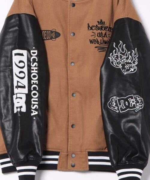 DC SHOES(ディーシーシューズ)の「25 VARSITY JACKET/DCメルトンスタジャン(その他アウター・メンズ・ブラック/ベージュ・SMALL/X-LARGE/LARGE/MEDIUM)」の15枚目の写真