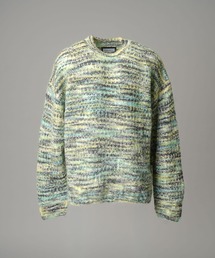 MAISON SPECIAL（メゾンスペシャル）の「《UNISEX》Italian Imported Yarn Prime-Over Crew Neck Pullover Knit/イタリアンインポートヤーンプライムオーバークルーネックプルオーバーニット【MAISON SPECIAL/メゾンスペシャル】（ニット/セーター）」
