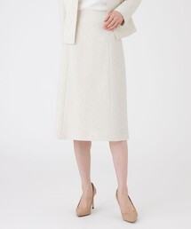 TRANS WORK（トランスワーク）の「【ウォッシャブル】ペーパーヤーンファンシー（スカート・レディース）」