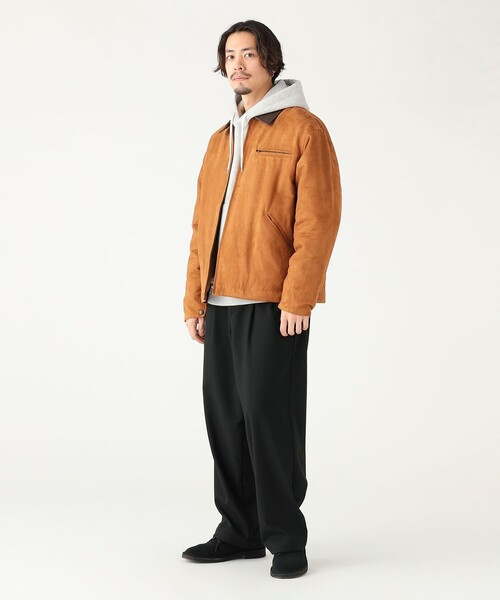 B:MING by BEAMS（ビーミングバイビームス）の「フェイク スエード ブルゾン（ユニセックス）（ブルゾン・メンズ・ブラウン/ブラック・XL/M/L/S）」の5枚目の写真
