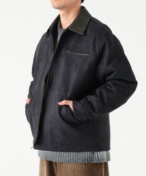 B:MING by BEAMS（ビーミングバイビームス）の「フェイク スエード ブルゾン（ユニセックス）（ブルゾン・メンズ・ブラウン/ブラック・XL/M/L/S）」の2枚目の写真