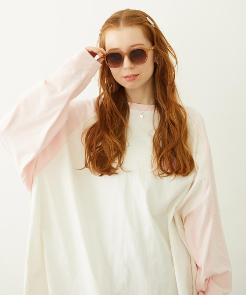 MILKFED.(ミルクフェド)の「MILKFED. LOGO WELLINGTON SUNGLASSES(サングラス・レディース・クリア/ブラック/ブラウン・ONE SIZE)」の4枚目の写真