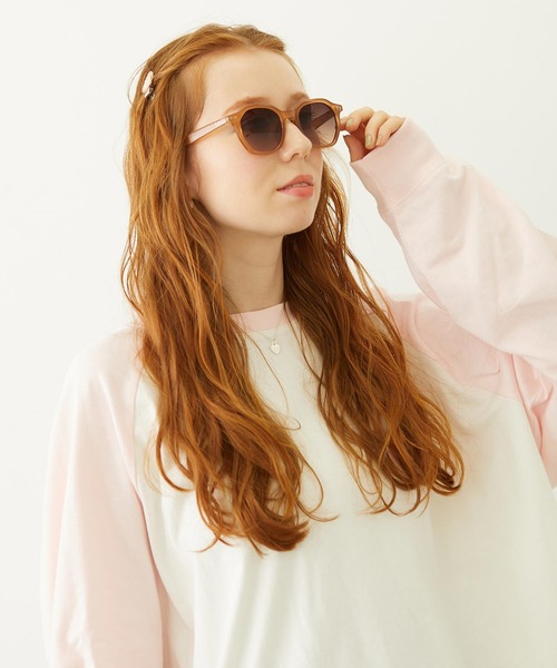 MILKFED.(ミルクフェド)の「MILKFED. LOGO WELLINGTON SUNGLASSES(サングラス・レディース・クリア/ブラック/ブラウン・ONE SIZE)」の7枚目の写真