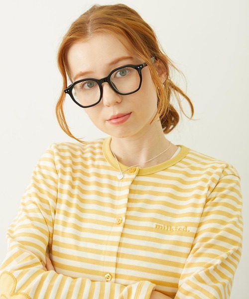 MILKFED.(ミルクフェド)の「MILKFED. LOGO WELLINGTON SUNGLASSES(サングラス・レディース・クリア/ブラック/ブラウン・ONE SIZE)」の9枚目の写真