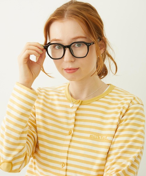 MILKFED.(ミルクフェド)の「MILKFED. LOGO WELLINGTON SUNGLASSES(サングラス・レディース・クリア/ブラック/ブラウン・ONE SIZE)」の10枚目の写真