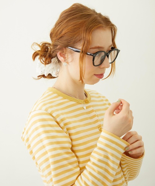 MILKFED.(ミルクフェド)の「MILKFED. LOGO WELLINGTON SUNGLASSES(サングラス・レディース・クリア/ブラック/ブラウン・ONE SIZE)」の12枚目の写真