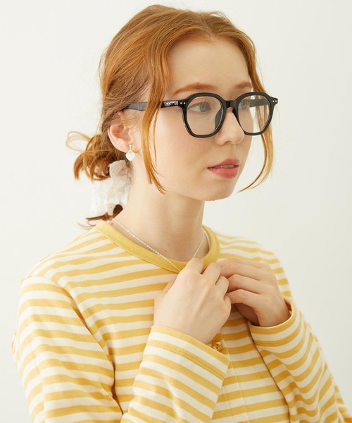 MILKFED.(ミルクフェド)の「MILKFED. LOGO WELLINGTON SUNGLASSES(サングラス・レディース・クリア/ブラック/ブラウン・ONE SIZE)」の13枚目の写真