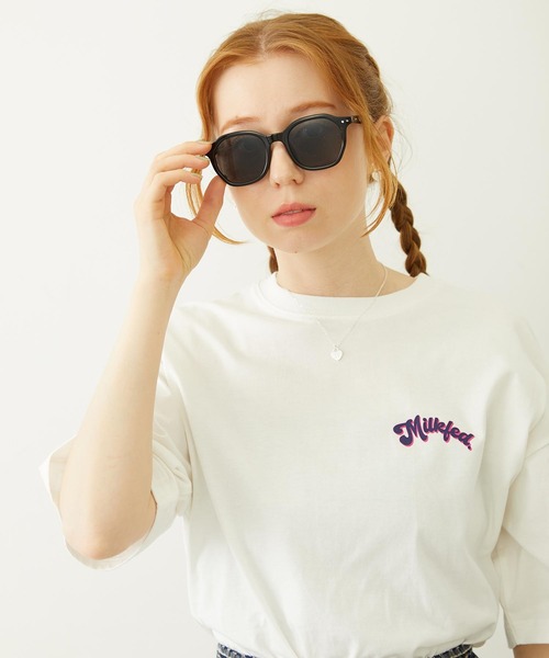 MILKFED.(ミルクフェド)の「MILKFED. LOGO WELLINGTON SUNGLASSES(サングラス・レディース・クリア/ブラック/ブラウン・ONE SIZE)」の16枚目の写真