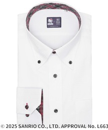 TOKYO SHIRTS | 【HELLO KITTY×TOKYO SHIRTS】形態安定ノンアイロン ボタンダウン 長袖ビジネスワイシャツ(ビジネスシャツ)