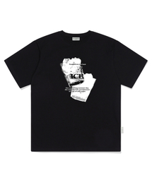 ESCAPEFROM（エスケープフロム）の「Ice Cup Print Overfit Short Sleeve Tee Black（Tシャツ/カットソー）」