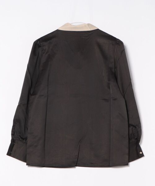 MONAMOUR（モナムール）の「【MONAMOUR/モナムール】bicolor bowtie blouse（シャツ/ブラウス・レディース・ベージュ/ブラック・FREE）」の3枚目の写真